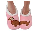 Snoozies Pairables Womens Slippers - House Slippers - Dachshund - Small