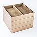 Huji Stackable Jewelry Trays Organizer Storage Rings Earrings Bracelets Watches Necklaces (1, Camel Brown Stack-able Trays)