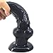 FST Realistic Fantasy Animal Anal Dildo with Strong Suction Cup Dog Dildo for Vaginal Anal Training G-spot Stimulation Prostate Massage Adult Sex Toy for Beginner Men Women (Black)