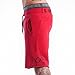 Ouber Men's Casual Drawstring Running Biking Athletic Sweatpant Short Gym Shorts (XL, Red)