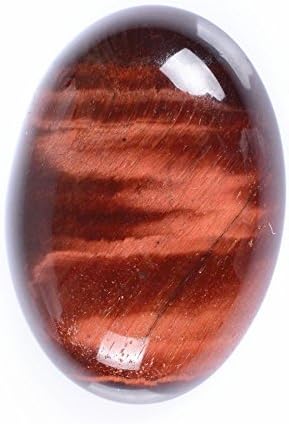 30x22mm Oval Cabochon CAB Flatback Semi-precious Gemstone Ring Face (Red Tiger Eye)