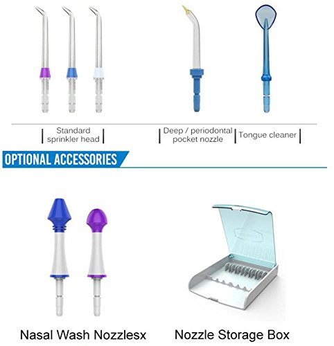 Lucktao Dental Water Flosser Oral Irrigator Waterpick Dental Floss Water Irrigation Jet Dental Tooth Floss V600g - Thumbnail 6