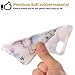 BAISRKE Shiny Rose Gold Marble Design Clear Bumper Matte TPU Soft Rubber Silicone Cover Phone Case Compatible with iPhone 7 Plus iPhone 8 Plus Colorful
