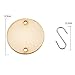 Hicarer Pack of 100 Christmas Wooden Tags with 2 Holes Round Wooden Discs and 100 Pieces S Hook Connectors for Birthday Boards, Chore Boards and Crafts