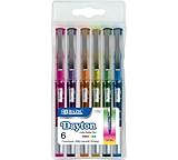 BAZIC 6 Color Dayton Rollerball Pen with Metal Clip