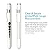 Opoway Nurse Penlight with Pupil Gauge, Reusable Diagnostic Pen Lights for Nursing School Student Doctor, Warm White, Pack of 2