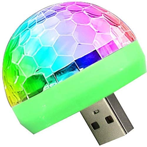 USB Led Sound Activated Stage Lights 5V 4W - Transparent (RGB)