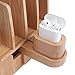 MobileVision Compatible Adapter for Apple Airpods use w/Bamboo Charging Stations & Multi Device Stands (Airpods Charger & Charging Case not Included)