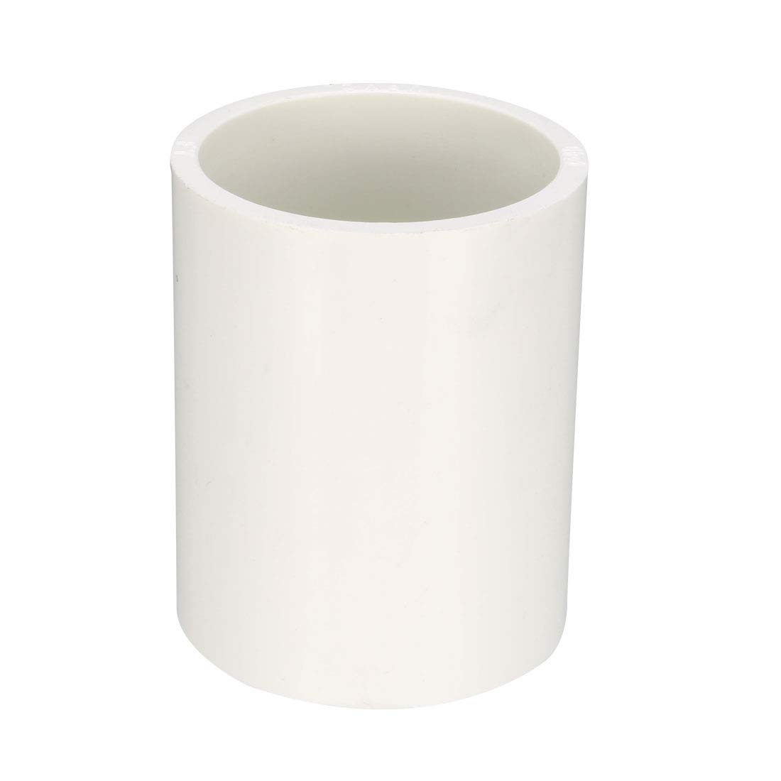 sourcing map 40mm Straight PVC Pipe Fitting Coupling Adapter Connector 1 Pcs