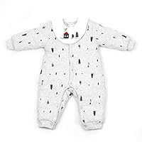 ldab Baby Jumpsuit Coverall Blousons Cotton Clothes Autumn Winter Cotton Long Sleeve for 3-18 Months Baby Infans Toddler Boys Girls