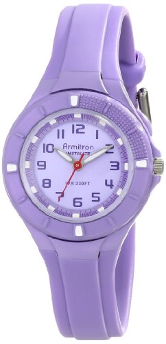 Armitron Sport Women's 25/6416LAV Easy-to-Read Dial Lavender Resin Strap Watch