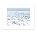 Blue Beach Art, Ocean Waves Coastal Decor, Seascape Wall Art, California Beach House Pictures - 8x10 Matted Photographic Print (not framed), 'Fresh Surf'