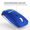 Wireless Mouse for Laptop Silent Cordless 2.4G USB Slim Mouse Wireless Optical Ambidextrous Computer Mobile Mouse…