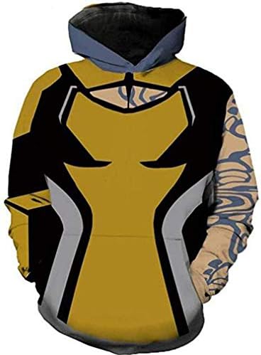 HUHU Borderlands Unisex 3D Printed Hoodie Sweatshirt Zipper Cosplay Costume