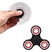 Yeahbeer Hand Fidget Spinner Toy Stress Reducer and Perfect For ADD, ADHD ,Finger Toy fidget work Ultra Fast Bearings (black+ red sliver)