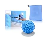GLOUE Foot Massage Ball By Sports Outdoor Foot and Back Pain Relief - Highly Recommended for Plantar Fasciitis - Deep Tissue Acupressure - Reflexology Trigger Point Sensory Therapy (Blue)