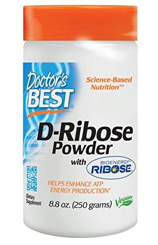 Doctor's Best D-Ribose with Bioenergy Ribose, Non-GMO, Vegan, Gluten Free, Energy Enhancement,  250 Grams