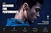 MoKo Bluetooth Headphones, Wireless Neckband Headset w/Mic & Siri IPX5 Waterproof HD Stereo Sweatproof in Ear Earbuds 9 Hour Battery Hands-Free Calls Sports Earphones, Black