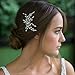 Olbye Wedding Hair Comb Rhinestone Bridal Hair Accessories Hair Comb Wedding Head Piece (Silver)