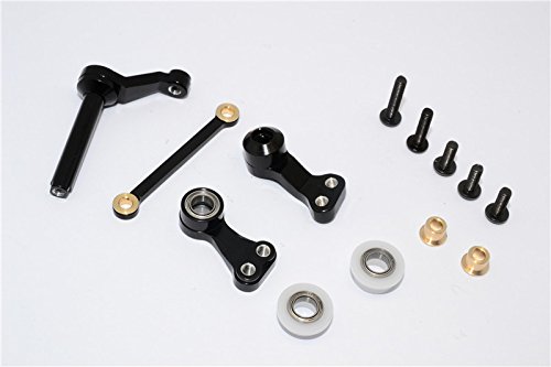Tamiya CC01 Upgrade Parts Aluminum Steering Assembly - 1 Set Black