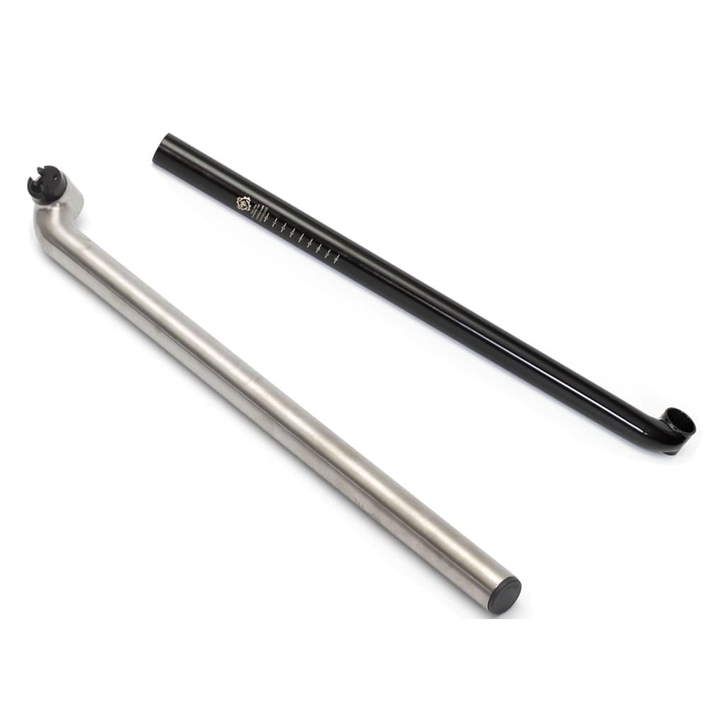 Titanium Seatpost 560mm incl. saddle clip for Brompton (Black)