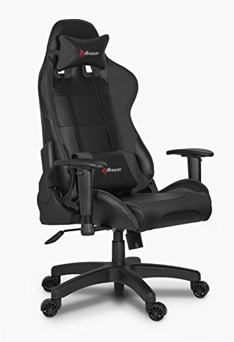Arozzi Verona Junior Gaming Chair for Kids with High Backrest, Recliner, Swivel, Tilt, Rocker and Seat Height Adjustment, Lumbar and Headrest Pillows Included - Black