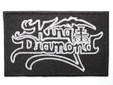 KING DIAMOND Logo Heavy Metal Iron On Sew On Embroidered Patch Approx: 3.4