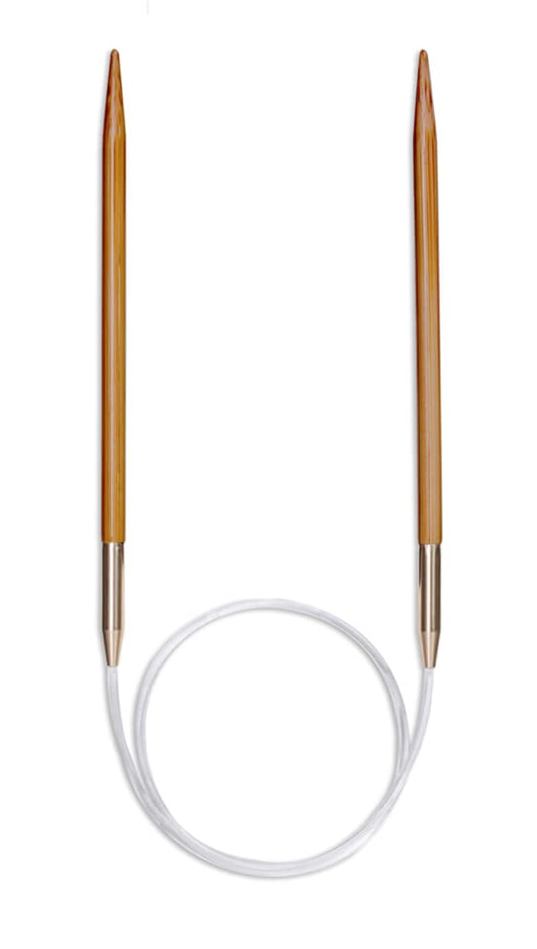 Seeknit Circular Knitting Needles, Bamboo, Beige, 140 cm x 12 mm — image 1