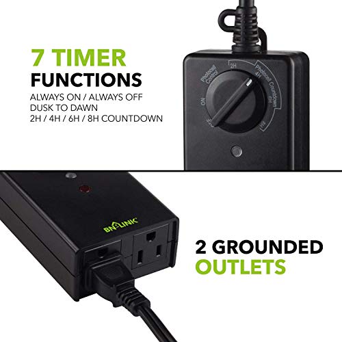 BN LINK Outdoor 24 HR Water Resistant Photoelectric Countdown Timer 