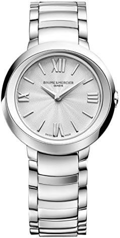 New Ladies Baume & Mercier Promesse Silver Dial Quartz 30mm Steel Watch 10157