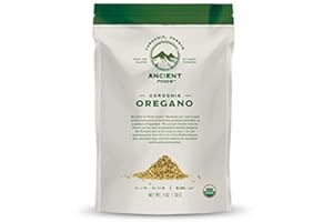 Ancient Foods Organic Oregano – Organic Greek Oregano from Vordonia, Dried Oregano Leaves for Cooking and Seasoning (30g)