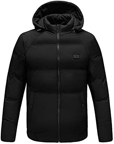 Amazon Ailokoso ダウンコート メンズ ダウンジャケット 厚手 暖かい 中綿ジャケット アヒルダウン フード付き 防寒着 ハーフ丈 コート 防風 アウター アウトドア カジュアル 通勤 作業着 ファッション カラバリ おしゃれ 冬物 冬服 3xl ブラック コート