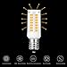 KINDEEP E12 LED Dimmable Candelabra Bulb, 4W Equivalent to E12 40W Halogen Incandescent Bulb, Warm White 3000K Ceiling Fan Bulb, Chandelier, Indoor Decorative Lighting AC 110V/120V/130V, 6-Pack
