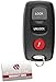 KeylessOption Keyless Entry Remote Control Car Key Fob Replacement for Mazda 3 6 Protege KPU41704