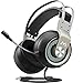 Mpow Eg3(Series II) PC Gaming Headset 7.1 Surround Sound, PS4 USB Headset with Mic, Gaming Grade 50mm Drivers, Surround EQ Setting, Mic/Volume Control, Soft Earmuffs LED Gaming Headphones for PC/PS4