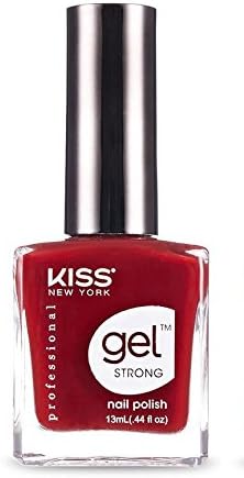 KISS NEW YORK Gel Strong Nail Polish .44oz - KNP040 Sangria