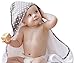 Premium Bamboo Baby Hooded Towel, Extra Soft and Large 35x35, Hypoallergenic, Sized for Toddler, Boys, Girls, Polka Dot