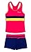 KABETY Little Girls Summer Two Piece Boyshort Fashion Tankini Swimsuit (Orange, 12-13=4XL)