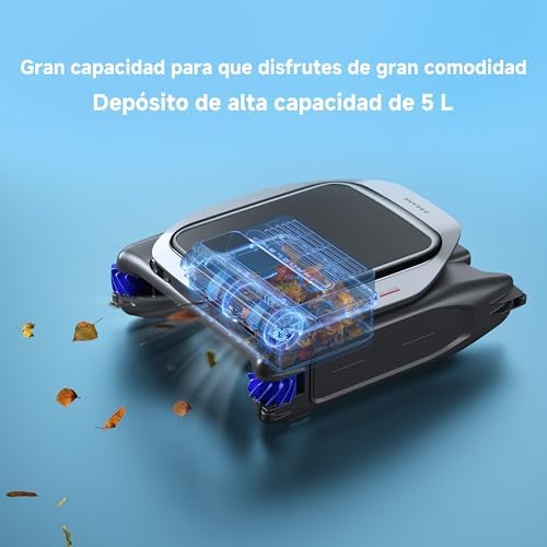 J1 Limpador Robótico de Piscinas, Tecnologia Avançada PoolSense, Limpeza 360°, Operação Contínua 24/7, Planeamento Inteligente de Trajetórias, Controlo de Aplicações