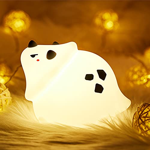 Dinosaur Night Light,Cute Night Light for Kids Boys Girls Baby Toddler Children,Nursery Silicone Squishy Soft Battery Powered Color Changing Animal Dino Lamp for Bedroom,Dinosaur Birthday Gifts