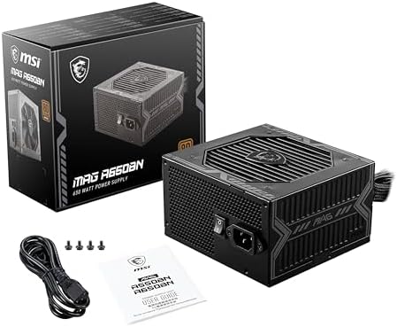 Msi mag a650bn - fonte de alimentação para jogos: 80 plus bronze, 650 watts, 12v single-rail, circuito dc-to-dc, ventoinha de 120mm