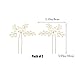 Unicra Wedding Hair Pins Decorative Birdal Hair Accessories for Brides and Bridesmaids Flower Pearl Hair Pin Pack of 2 Gold
