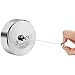 VDOMUS Stainless Steel Retractable Clothesline,8.2 Feet Adjustable Clothesline with Copper Pull Head (Screw Driver Included), Polished Finish Laundry Line Clothes Dryer