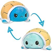 TeeTurtle | The Original Reversible Turtle Plushie | Patented Design | Sensory Fidget Toy for Stress Relief | Blue…