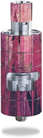 Decal Sticker Skin WRAP Wood with Pink on Wooden Old Vintage Background for Innokin iSub Apex Tank