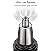 Veagins Nose Hair Trimmer Waterproof Wet/Dry Facial Hair Clipper with Hypoallergenic Dual-edge Blade & Vacuum System for Men