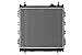 Prime Choice Auto Parts RK852 New Complete Aluminum Radiator