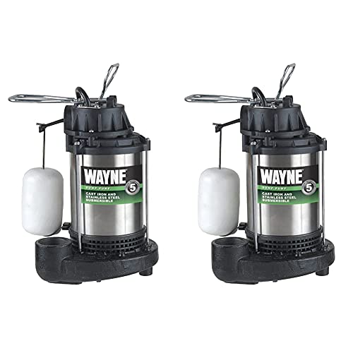 WAYNE 1 HP Submersible Cast Iron and Stainless Steel Sump Pump with