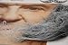 Mustaches Self Adhesive, Novelty, Realistic, L Shaped Fake Mutton Chops Sideburns, False Facial Hair, Costume Accessory for Adults, Salt and Pepper Color