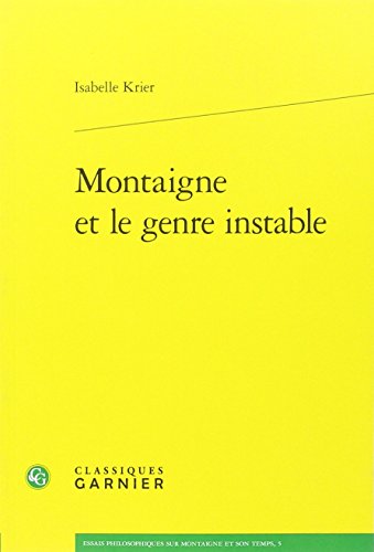 Montaigne et le genre instable